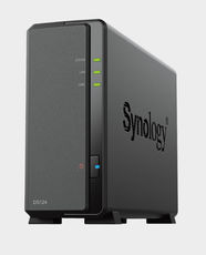 Synology DS124 DiskStation | Supports 108TB Volume | Quad-Core Processor | Anywhere Access | Supports SATA 3.5 Inch HDD and 2.5 Inch SSD | USB 3.2 and LAN Ports - Black