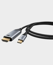 Blupebble USB-C to HDMI Cable | 5m | 4K@60Hz UHD Output | Up to 18 Gbps Transmission | HDR and 3D Visual Effects Support | BP-160PU31CMHD2S5M-GY - Grey