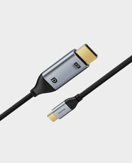 Blupebble USB-C to DisplayPort Cable | 3m | 4K@60Hz UHD High-Speed Video & Audio | Braided Durable Design with 3D Visual Effects Support | BP-160PU31CMDP2S3M-GY – Grey