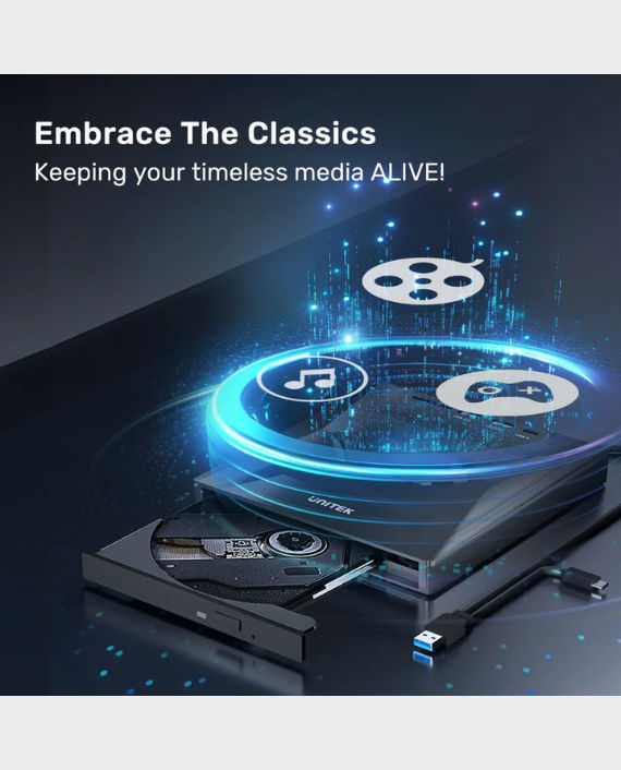Buy UNITEK 5-in-1 External Optical Drive with USB Hub in Qatar ...