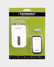 Terminator Digital Wireless Door Bell | Up to 100m Range | 38 Melodies | 1 Transmitter and 1 Receiver | Easy Plug-in Setup - TDB 017AC-13A