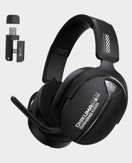 Onikuma GT887 Wireless Headphone | Detachable Mic | 20Hz - 20kHz Frequency Response | Upto 50 Hours Playtime | Bluetooth / 2.4GHz / Type-C Connectivity | High-Definition Noise Reduction - Black