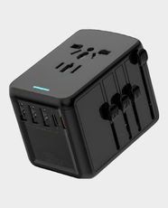 SYTECH Travel Adapter | PD 35W | 3x USB-A and 2x USB-C | 150+ Countries Compatible | STC-1805 - Black