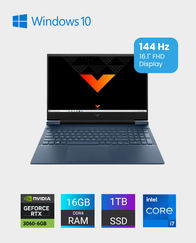 Victus by HP Laptop 16-d0021ne / 4A3E9EA / Intel Core i7-11800H / 16GB RAM / 1TB SSD / 6GB NVIDIA GeForce RTX 3060 / 16.1 inch FHD / Windows 10