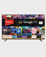 Impex evoQ 50-Inch 4K UHD Smart TV | Google TV | 2GB RAM | 8GB ROM | Dolby Audio and Vision | Voice Control Remote | EVOQ 50S4RLC2 - Black