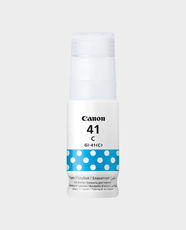 Canon GI‑41C High-Yield Ink Bottle | 70 ml | Sharp, Vibrant and Durable Prints | No-Squeeze Bottle | Keyed Nozzle | Up to 7,700 Pages - Cyan