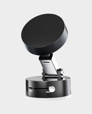 Trands Vacuum Suction Foldable Magnetic Bracket | PC and ABS Material | 360° Rotation and 270° Fold | Magnetic Metal Panel | TR-HO486 - Black
