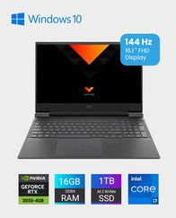 Victus by HP Laptop 16-d0025ne / 4A3F3EA / Intel Core i7-11800H / 16GB RAM / 1TB SSD / NVIDIA GeForce RTX 3050 4GB / 16.1 inch FHD / Windows 10