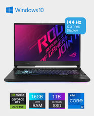 ASUS ROG Strix G17 G712LWS-EV031T / i7-10750H / 16GB Ram / 1TB SSD / GeForce RTX 2070 8GB / 17.3 Inch FHD / Windows 10 – Black