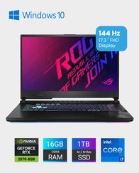 ASUS ROG Strix G17 G712LWS-EV031T / i7-10750H / 16GB Ram / 1TB SSD / GeForce RTX 2070 8GB / 17.3 Inch FHD / Windows 10 – Black