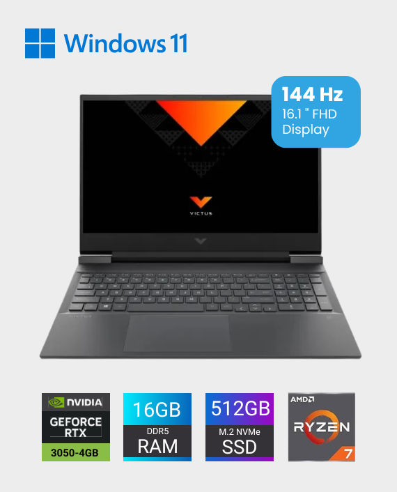 Buy HP Victus 16-E1024NE Gaming Laptop (Ryzen 7 6800H | 16GB RAM