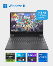 HP Victus 15-FA2022NE Gaming Laptop | Intel Core i7 13620H | 16GB RAM | 512GB SSD | NVIDIA GeForce RTX 3050 6GB | 15.6Inch FHD 144Hz | English/Arabic Keyboard | Windows 11 Home | BF1N7EA - Mica Silver