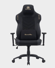 GamerTek Quest Conqueror Edition Gaming Chair | High Quality PU with Fabric | 3D Armrest | Smooth-Rolling 360-Degree Swivel - Golden Edition