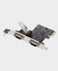 UNITEK 2-Port PCIe Serial Express Card | Dual DB9 Serial Ports | PCIe 1.1 Interface | Up to 250Kbps Data Transfer Speed | DOS, Windows, Linux and macOS Compatible | Y-7504BBK01 - Black