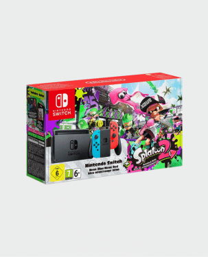 Nintendo Switch Console + Neon Red/Blue with Splatoon 2 Online in Qatar and Doha