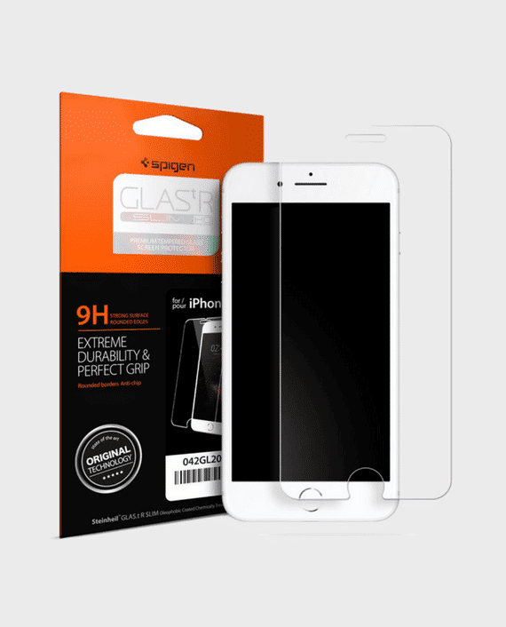 Buy Spigen iPhone 7 Plus Screen Protector GLAS.tR SLIM HD in Qatar