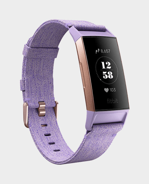 Buy Fitbit Charge Lavender Woven Rose Gold Aluminum in Qatar