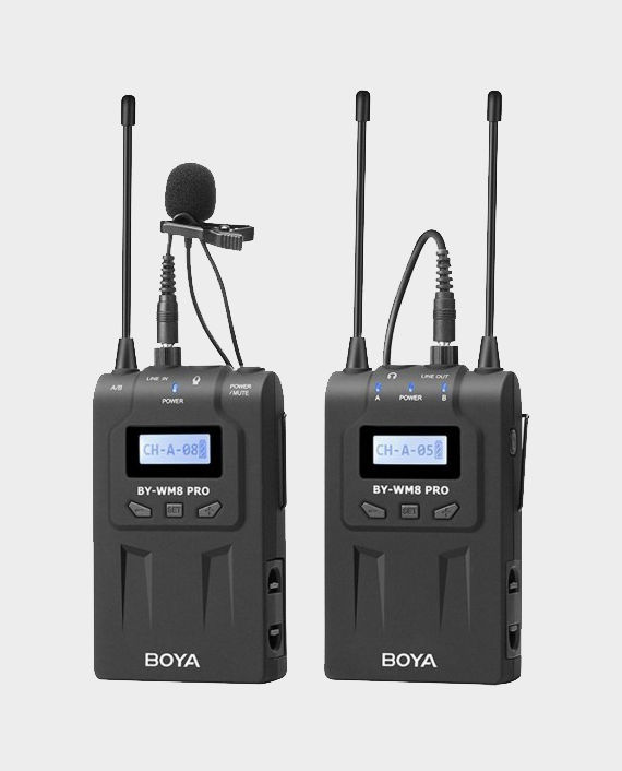 Buy Boya BY-WM8 Pro-K1 UHF Wireless Microphone in Qatar - AlaneesQatar.Qa