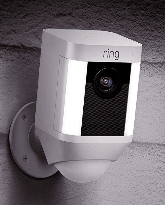 Ring spotlight best sale cam static sound