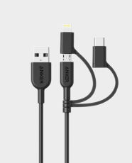 Anker A8436 PowerLine ll 3 in 1 USB-A to USB-C Micro USB Lightning Charging Cable in Qatar
