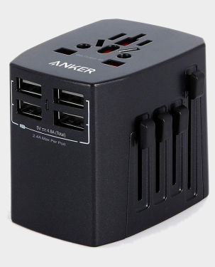 Anker Universal Travel Adapter With 4USB Ports in Qatar