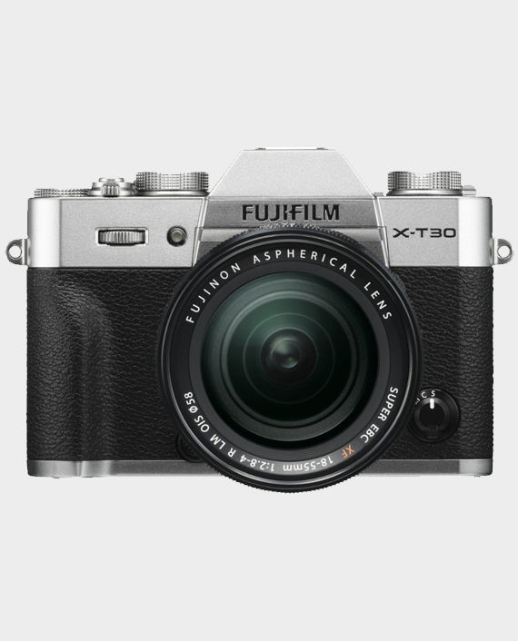 Buy Fujifilm X-T30 With XF18-55mm Lens Silver in Qatar