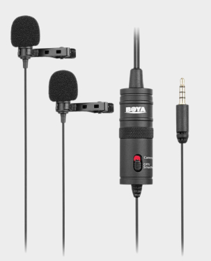 BOYA BY-M1DM Dual Omni-Directional Lavalier Mic in Qatar