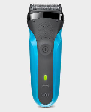 Braun Series 3 310s Wet & Dry Shaver with Protective Cap - Black-Blue in Qatar