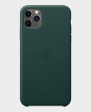 Apple iPhone 11 Pro Max Leather Case Forest Green in Qatar