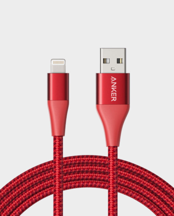 Buy Anker Powerline+ II 6ft Lightning Red In Qatar - AlaneesQatar.Qa