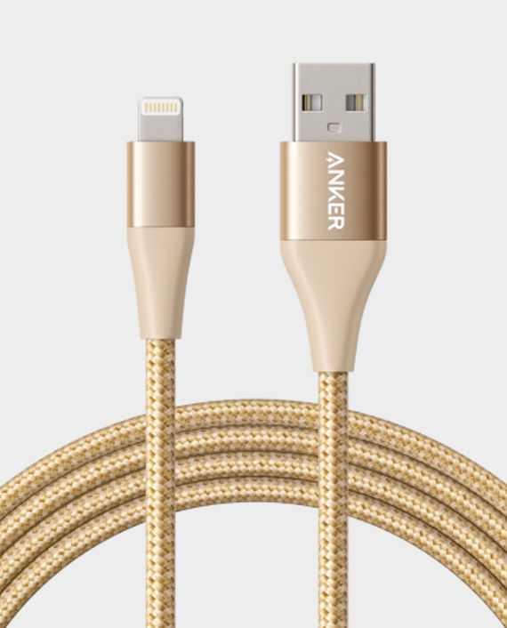 Buy Anker Powerline+ II Lightning 6ft Cable Gold In Qatar - AlaneesQatar.Qa