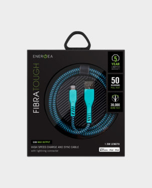 Energea Fibra Tough High Speed Charge and Sync Lightning Cable 1.5M