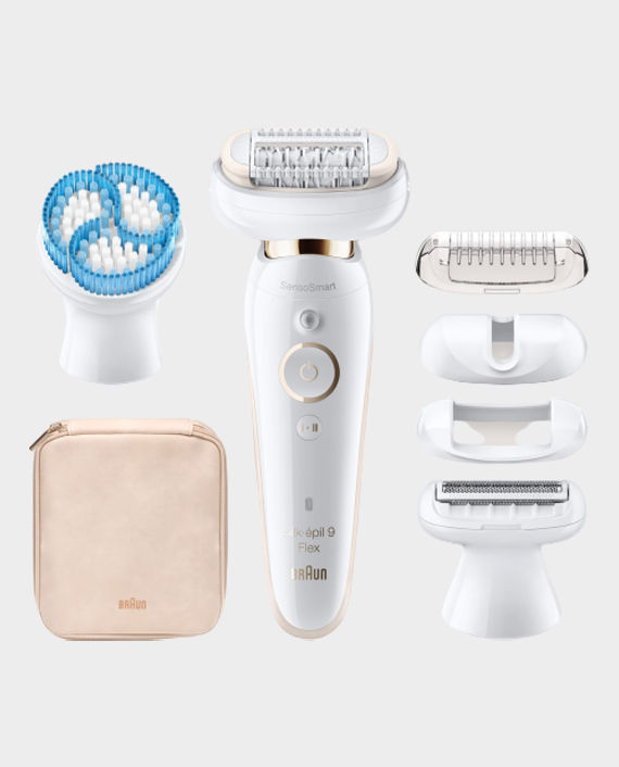 Buy Braun SES9010 Epilator White/Gold in Qatar AlaneesQatar.Qa