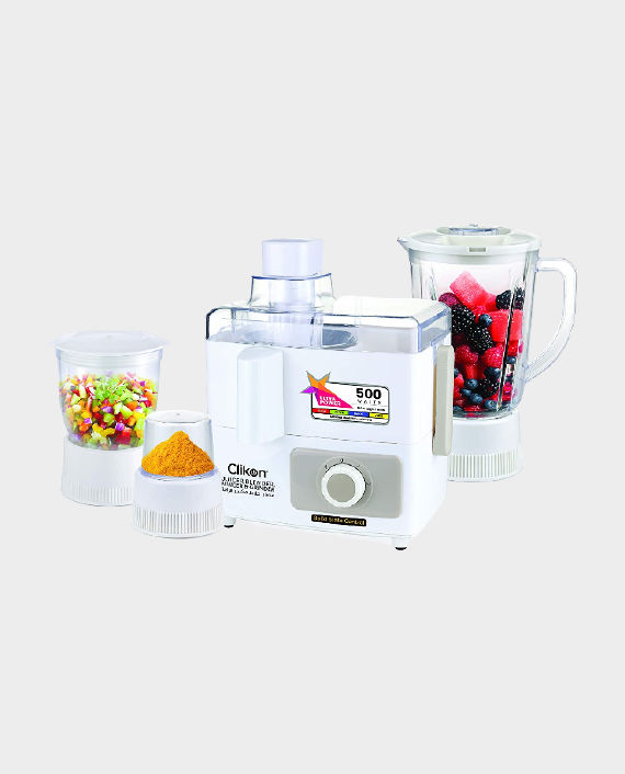 Buy Clikon CK1501 4 in 1 500 Watts Juicer Blender White in Qatar