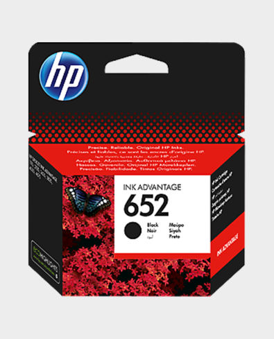 Buy HP F6V25AE 652 Original Ink Advantage Cartridge Black in Qatar 