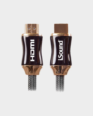 I Sound 5214 6ft High-Speed HDMI Cable Gold in Qatar