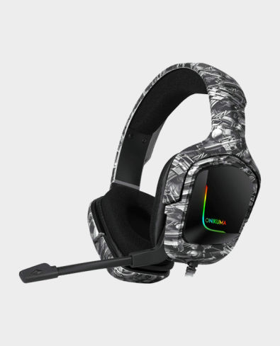 Buy Onikuma K20 Professional Gaming Headset Camou Grey in Qatar