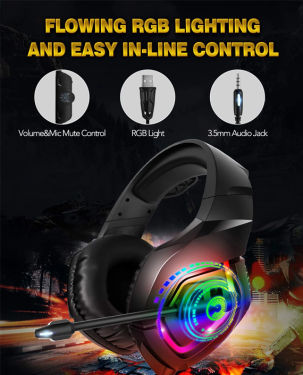 Runmus K1 RGB Gaming Headset