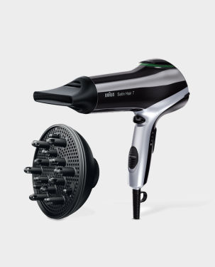 Braun Satin Hair 7 HD730 dryer with IONTEC Technology and Diffusor in Qatar