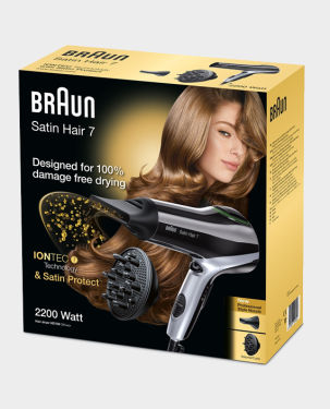 Braun Satin Hair 7 HD730 dryer with IONTEC Technology and Diffusor