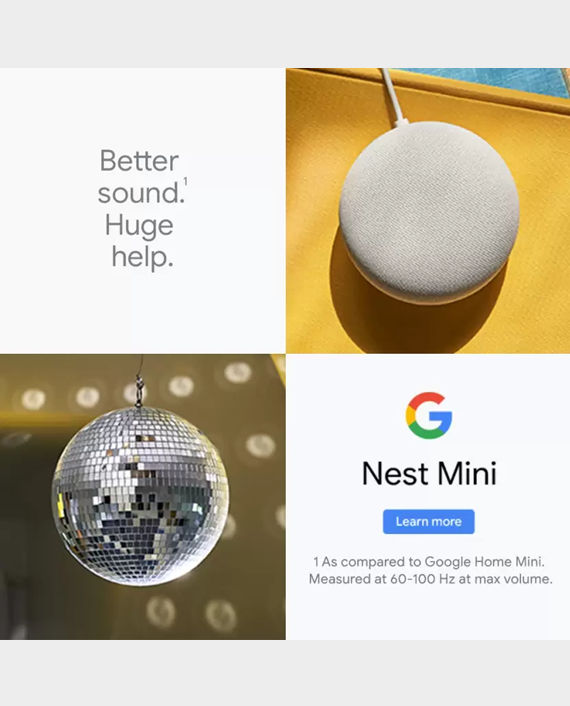Buy Google Nest Mini (2nd Gen) With Google Assistant Chalk in Qatar ...
