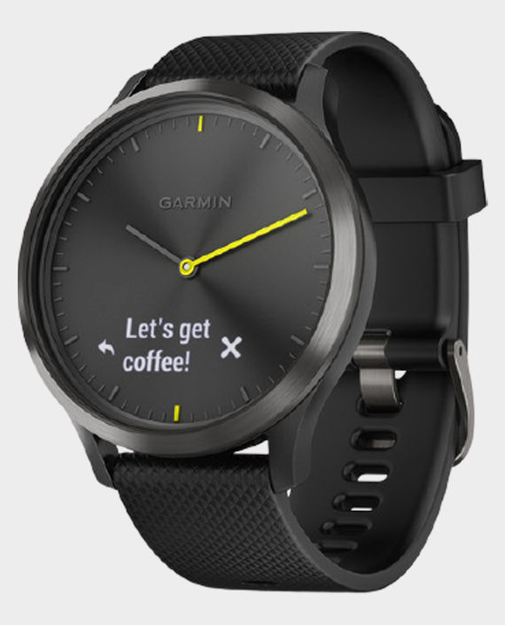 Garmin 010-01850-31 Vivomove HR SEU Sport Smartwatch – Black