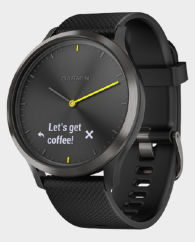 Garmin 010-01850-31 Vivomove HR SEU Sport Smartwatch Black in Qatar