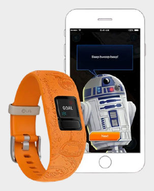 Garmin 010-01909-1A Vivofit Jr.2 Adjustable Smartwatch Star Wars Light Side