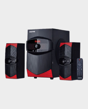 Geepas GMS8506 2.1 Channel Multimedia Speaker System With USB - SD Card Slots, FM Radio and Bluetooth Black in Qatar