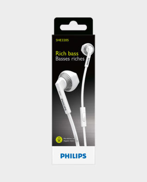 Philips SHE3205WT-00 in-Ear Headphones with Mic