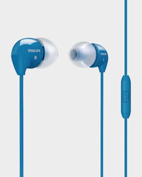 Buy Philips SHE3595BL In Ear Headset with Mic Blue in Qatar