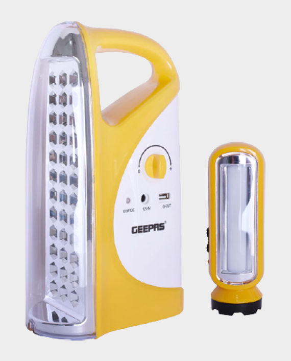 Buy Geepas GEFL4664 Rechargeable LED Lantern + Torch Combo in Qatar