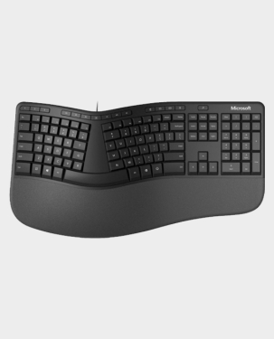 Buy Microsoft LXM-00020 Ergonomic Wired Keyboard in Qatar - AlaneesQatar.Qa