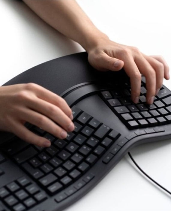 Buy Microsoft LXM-00020 Ergonomic Wired Keyboard in Qatar - AlaneesQatar.Qa